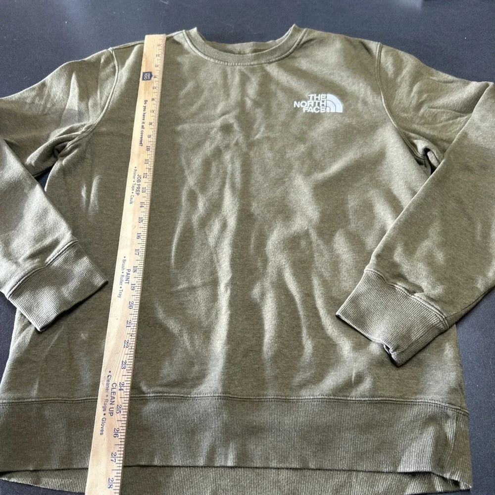 The North Face Brown Crewneck Sweatshirt Pullover Unisex Large‎ Embroidered